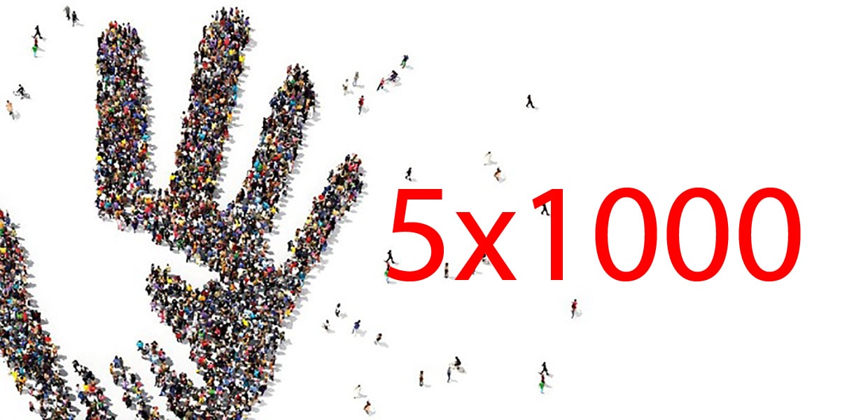 DONA IL TUO 5 X 1000